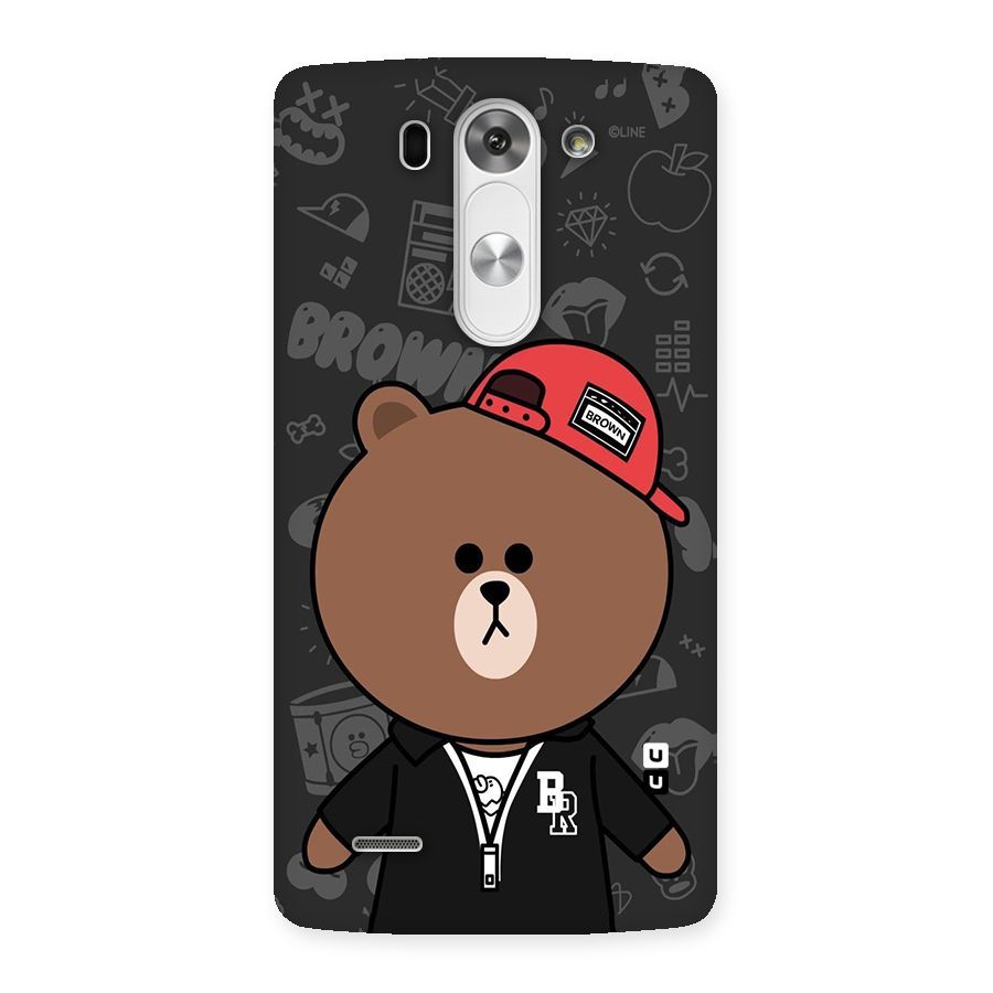 Panda Brown Back Case for LG G3 Beat