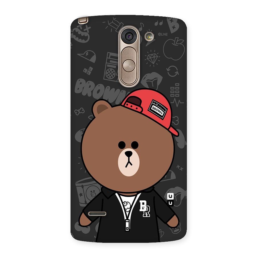 Panda Brown Back Case for LG G3 Stylus