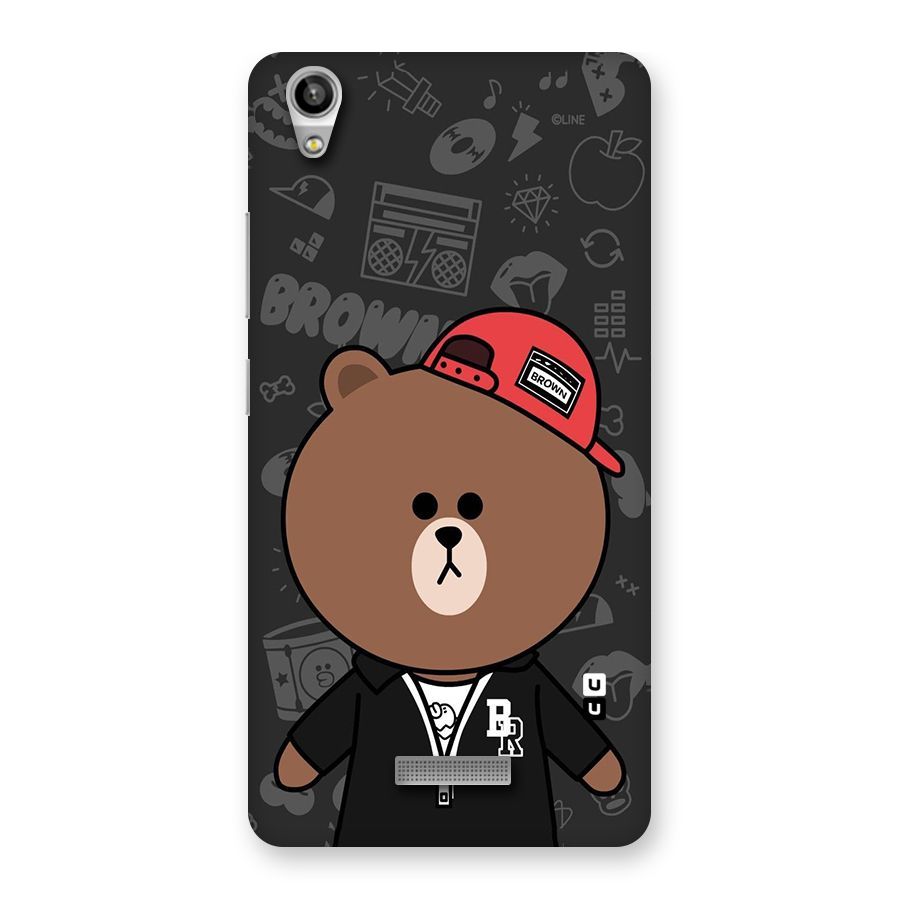 Panda Brown Back Case for Lava-Pixel-V1