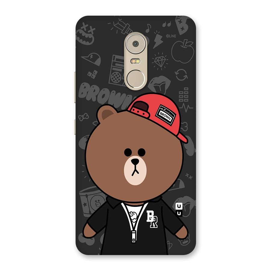Panda Brown Back Case for Lenovo K6 Note