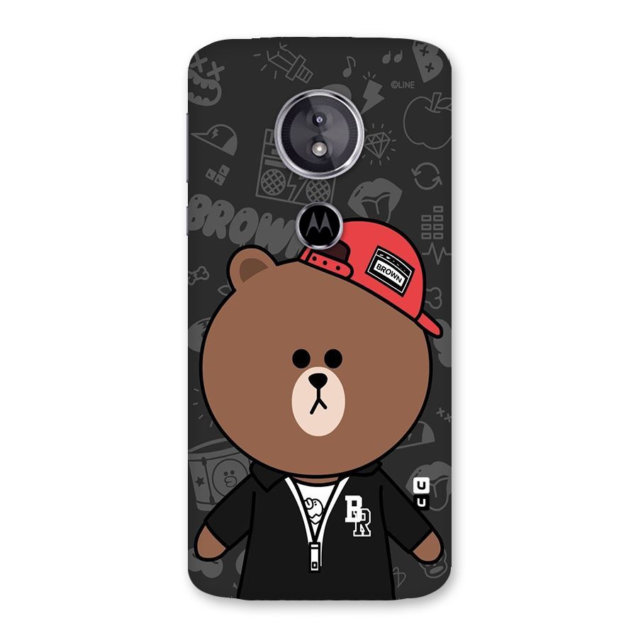 Panda Brown Back Case for Moto E5