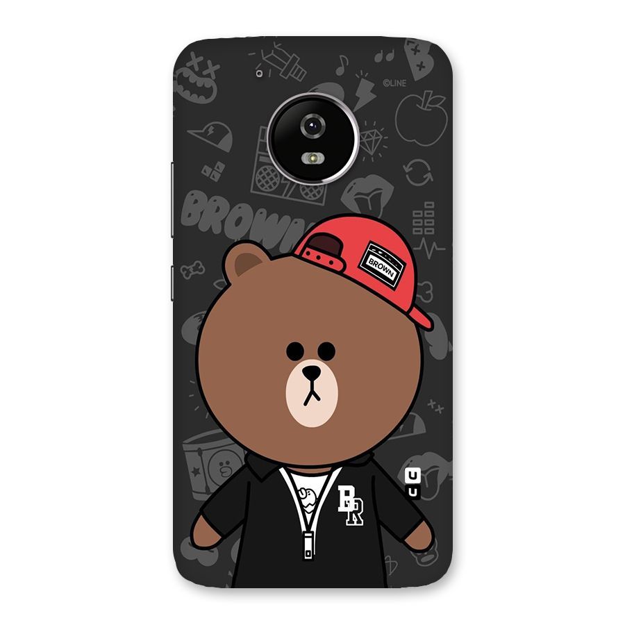 Panda Brown Back Case for Moto G5