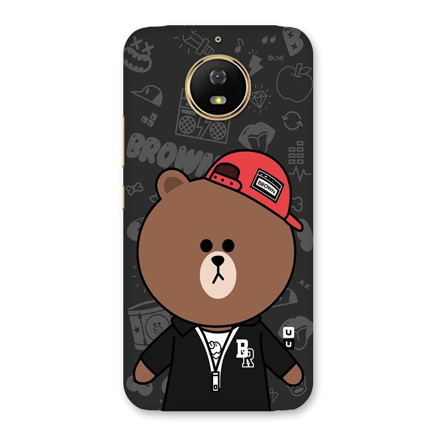 Panda Brown Back Case for Moto G5s