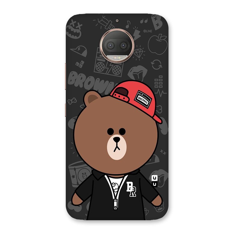 Panda Brown Back Case for Moto G5s Plus