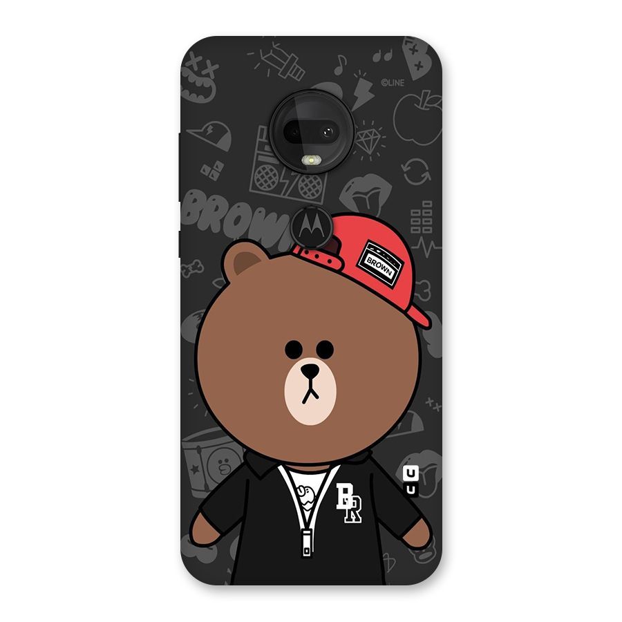 Panda Brown Back Case for Moto G7