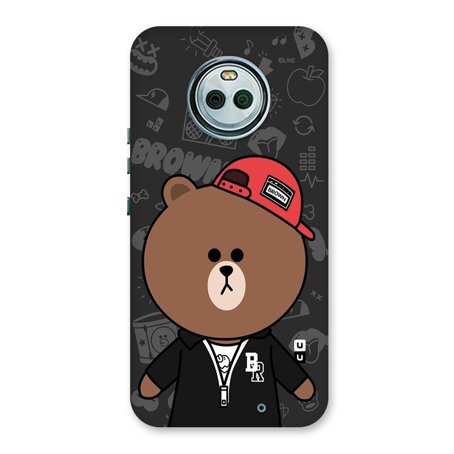 Panda Brown Back Case for Moto X4
