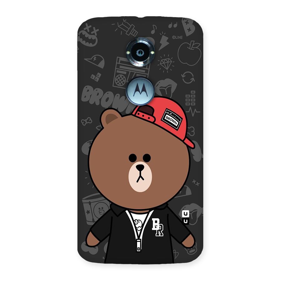 Panda Brown Back Case for Moto X 2nd Gen