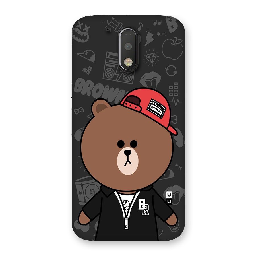 Panda Brown Back Case for Motorola Moto G4 Plus