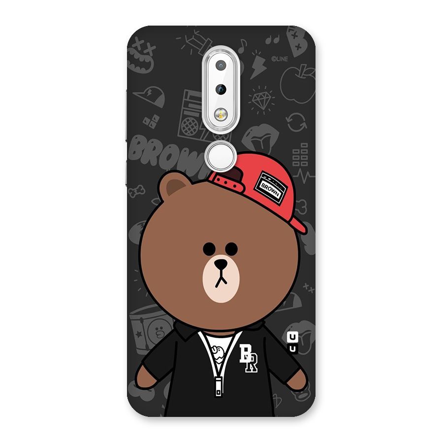 Panda Brown Back Case for Nokia 6.1 Plus