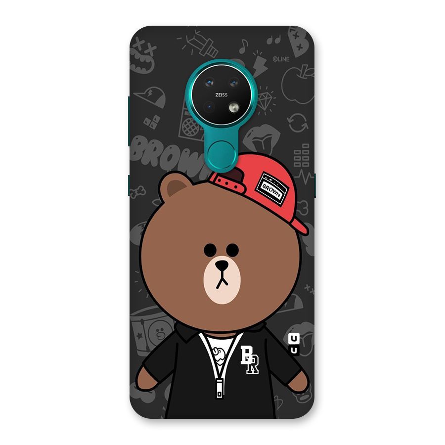 Panda Brown Back Case for Nokia 7.2