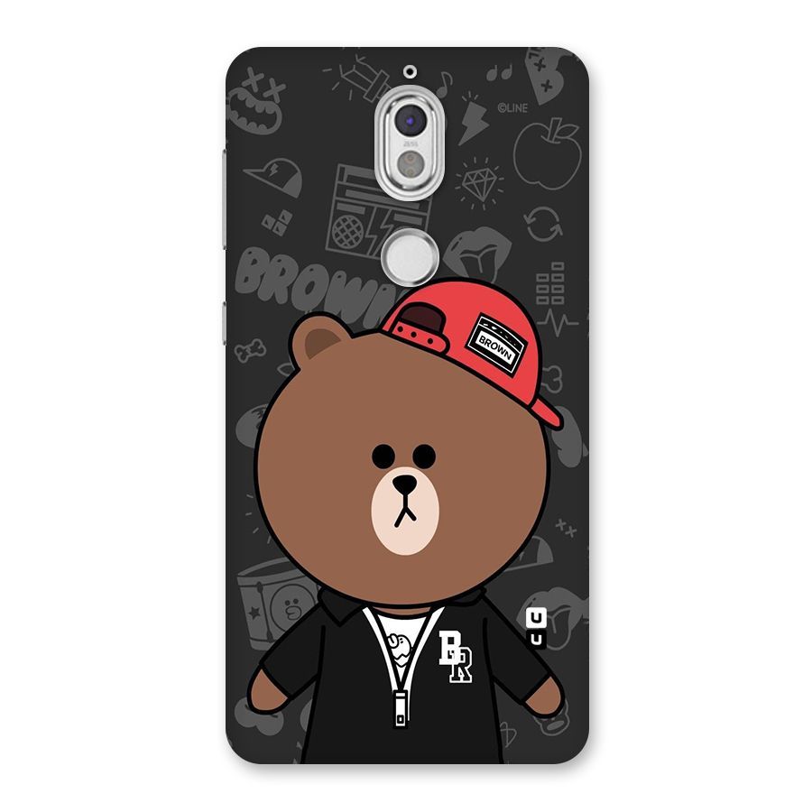Panda Brown Back Case for Nokia 7
