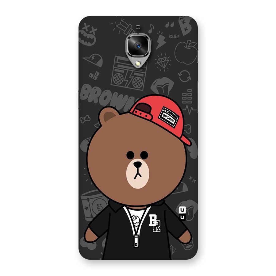 Panda Brown Back Case for OnePlus 3