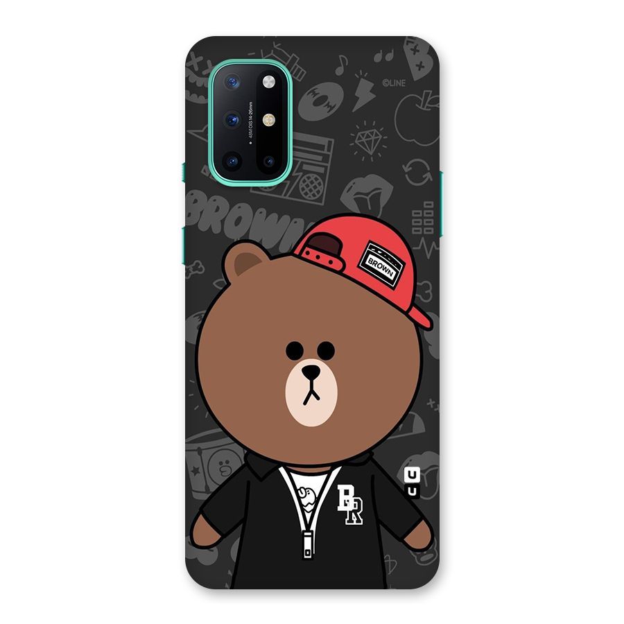Panda Brown Back Case for OnePlus 8T