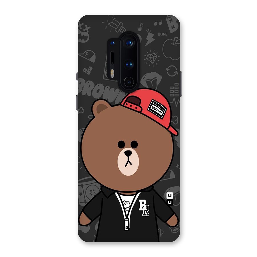 Panda Brown Back Case for OnePlus 8 Pro