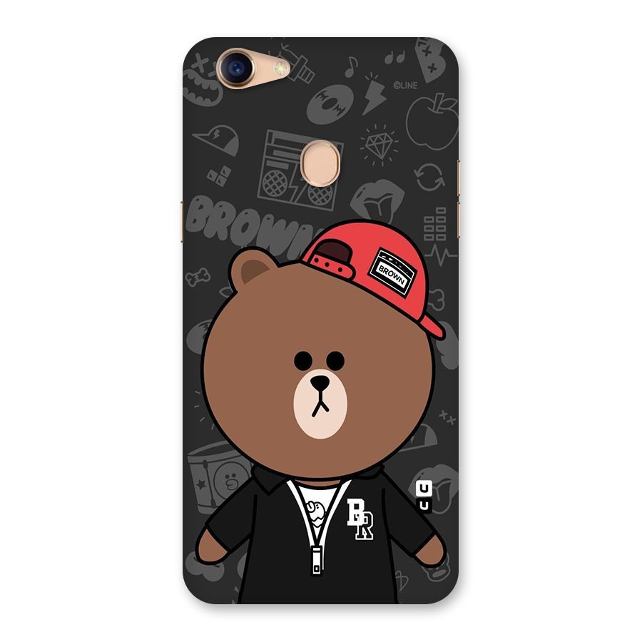 Panda Brown Back Case for Oppo F5 Youth