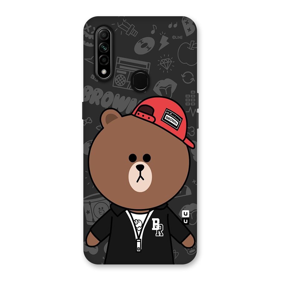 Panda Brown Back Case for Oppo A31