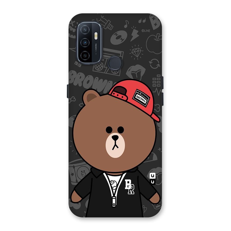 Panda Brown Back Case for Oppo A32