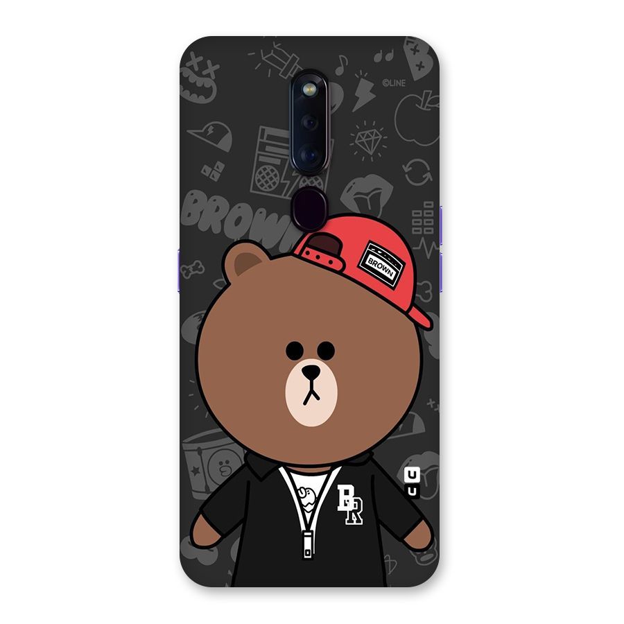 Panda Brown Back Case for Oppo F11 Pro