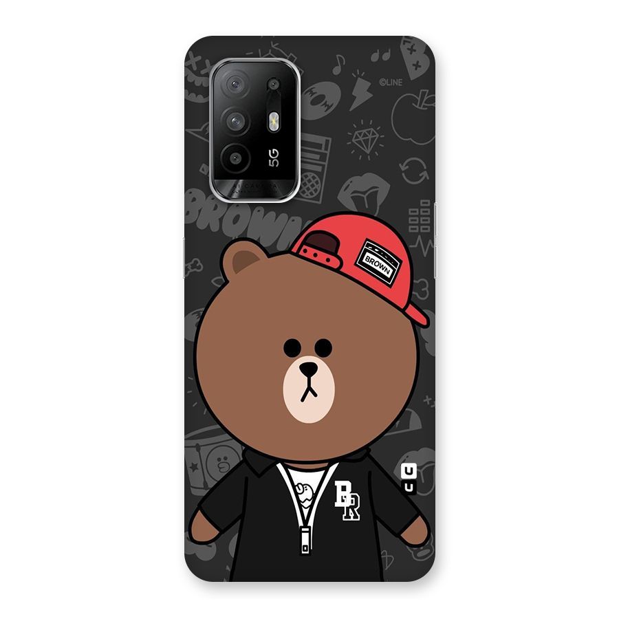 Panda Brown Back Case for Oppo F19 Pro Plus 5G