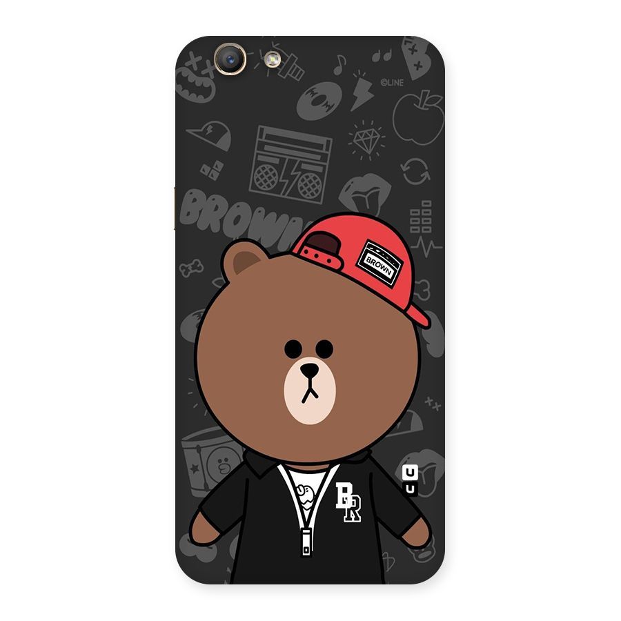 Panda Brown Back Case for Oppo F1s