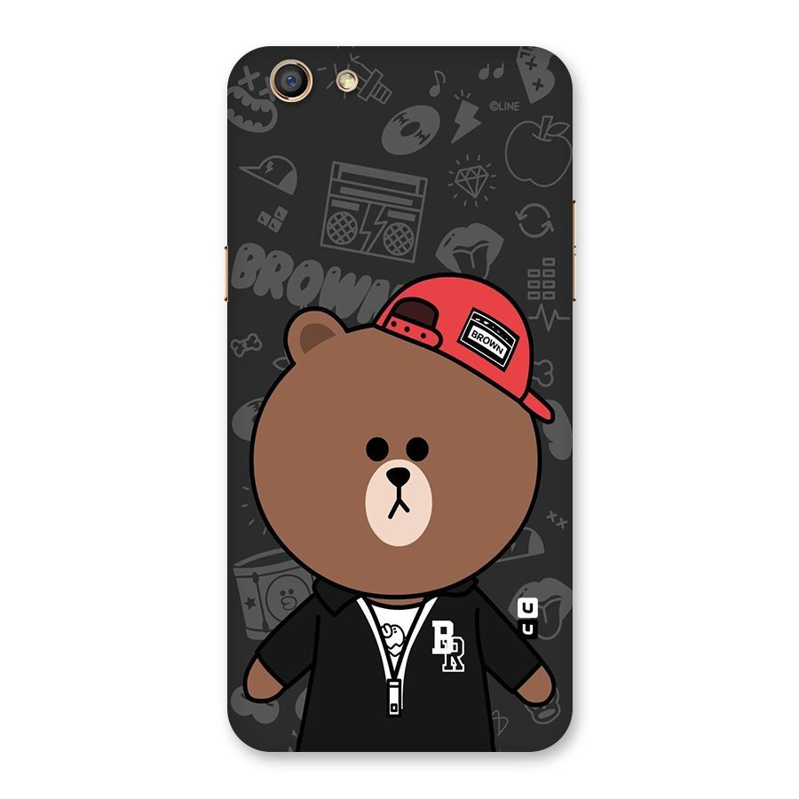 Panda Brown Back Case for Oppo F3