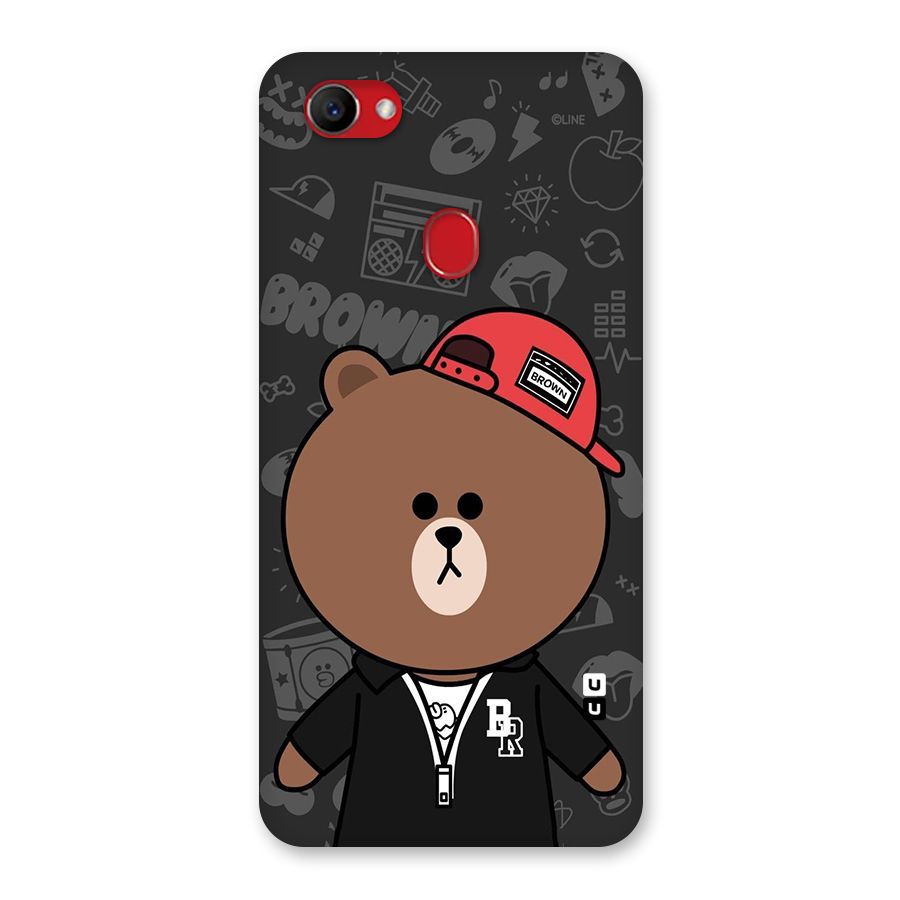 Panda Brown Back Case for Oppo F7