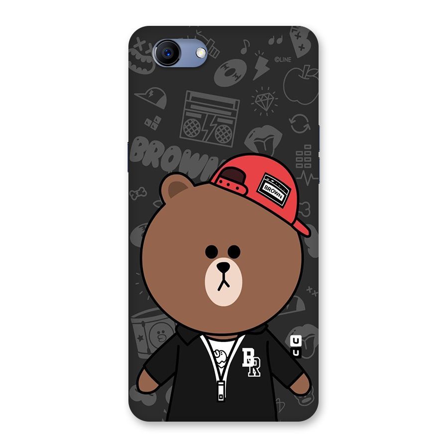 Panda Brown Back Case for Oppo Realme 1