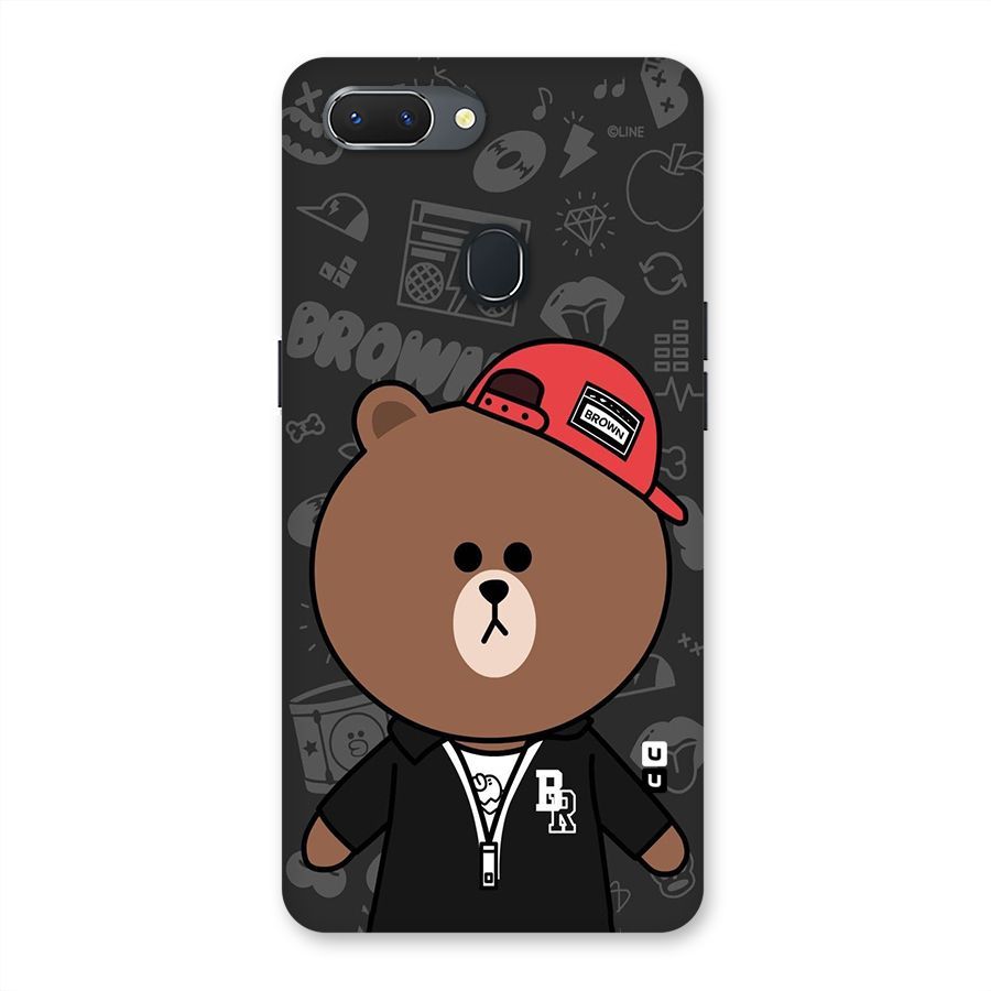 Panda Brown Back Case for Oppo Realme 2
