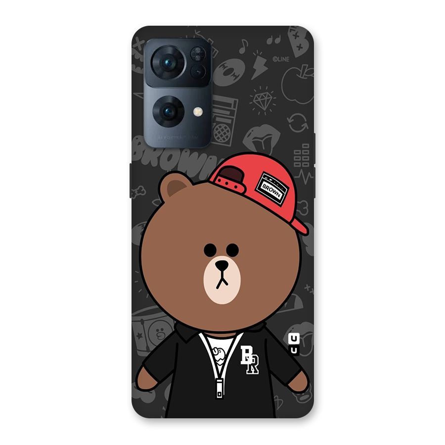Panda Brown Back Case for Oppo Reno7 Pro 5G