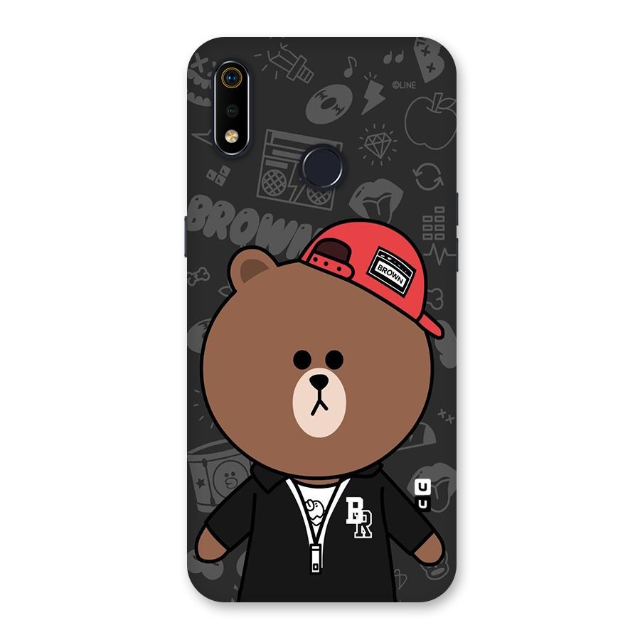 Panda Brown Back Case for Realme 3i