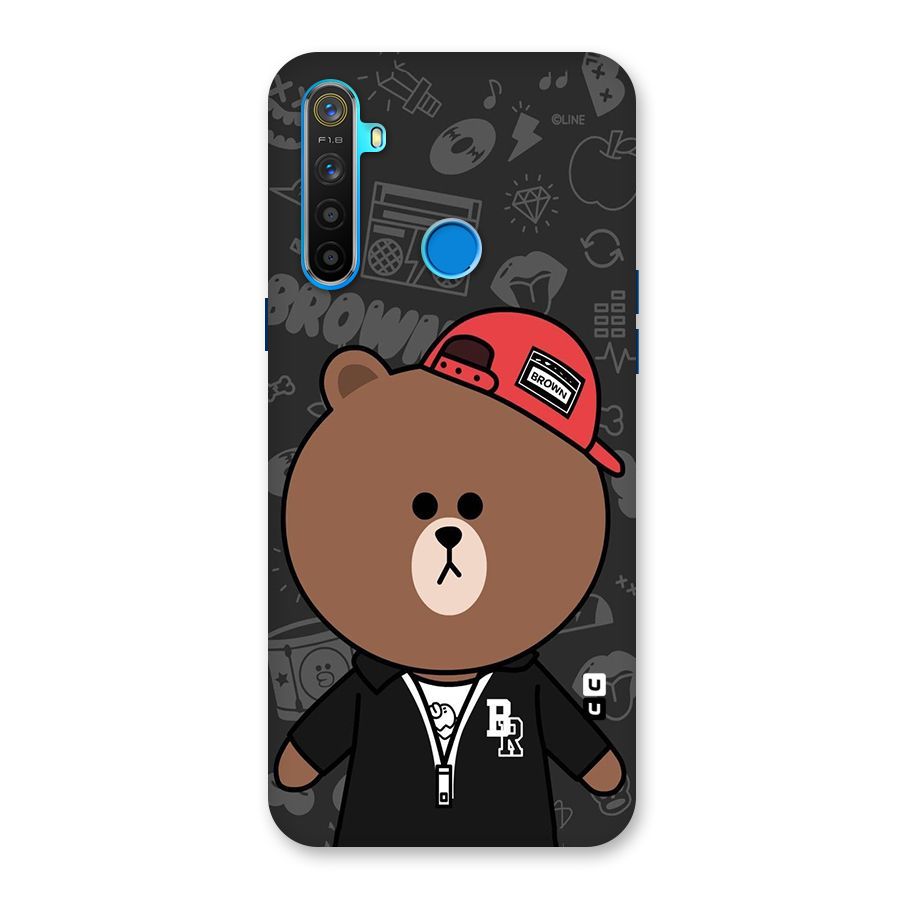 Panda Brown Back Case for Realme 5