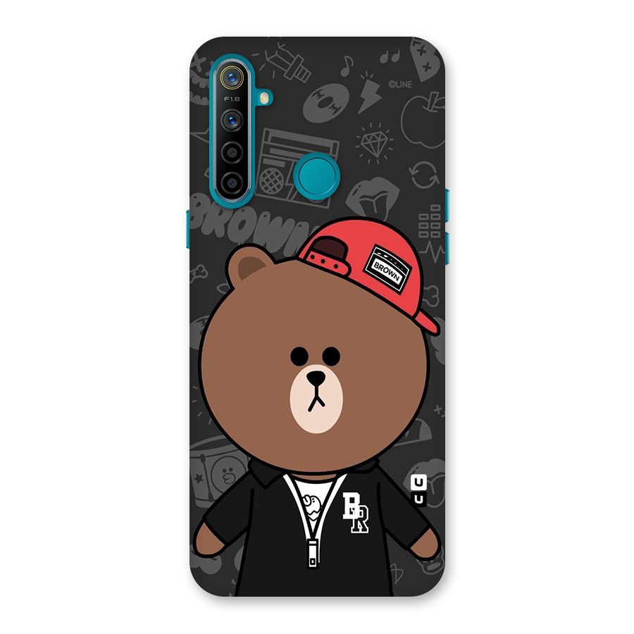 Panda Brown Back Case for Realme 5i