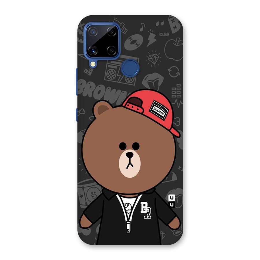 Panda Brown Back Case for Realme C15