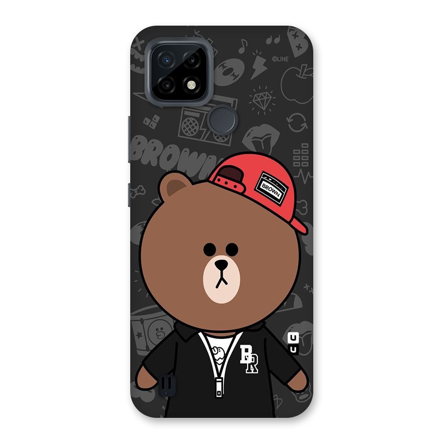 Panda Brown Back Case for Realme C21