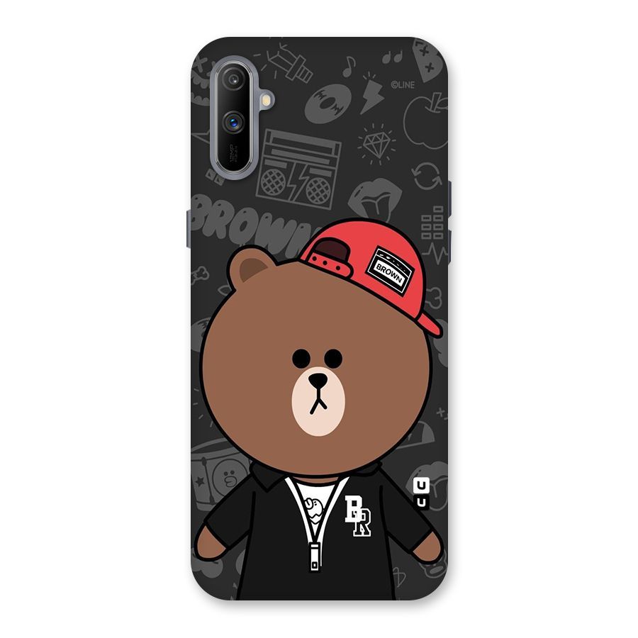Panda Brown Back Case for Realme C3