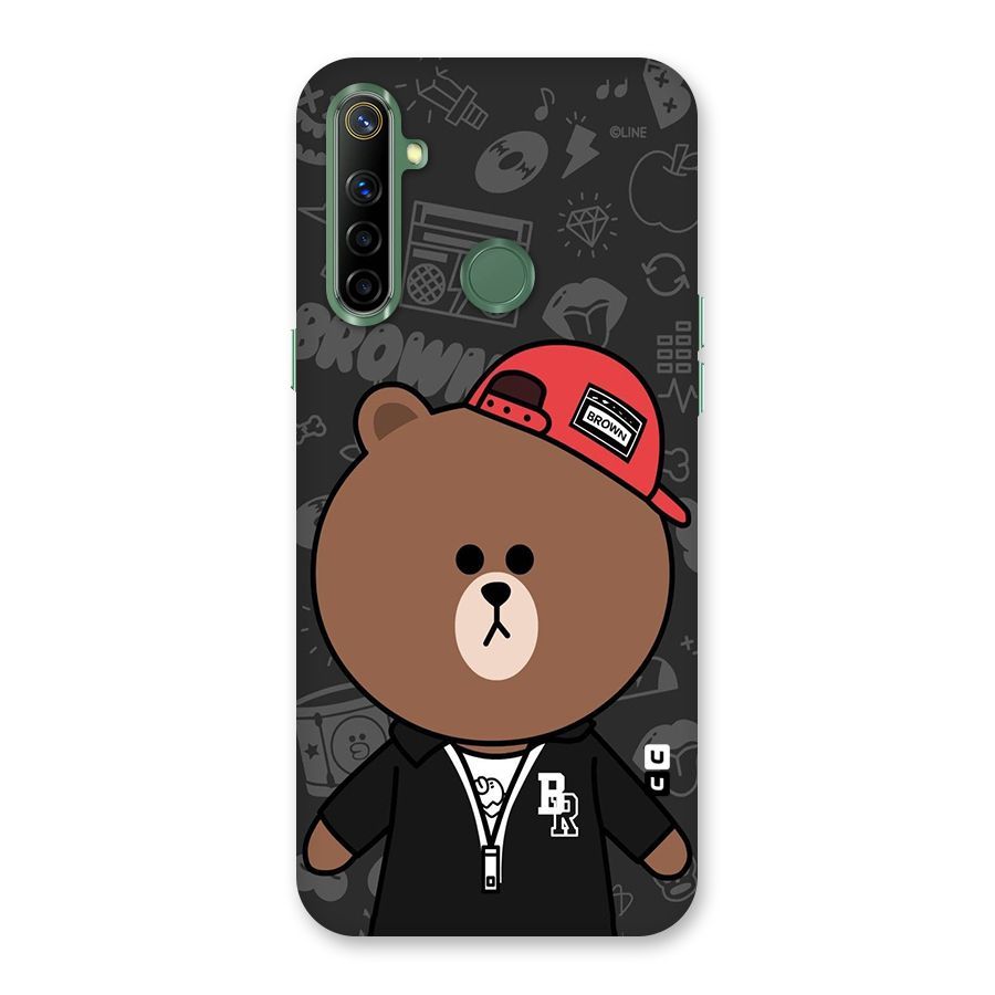 Panda Brown Back Case for Realme Narzo 10