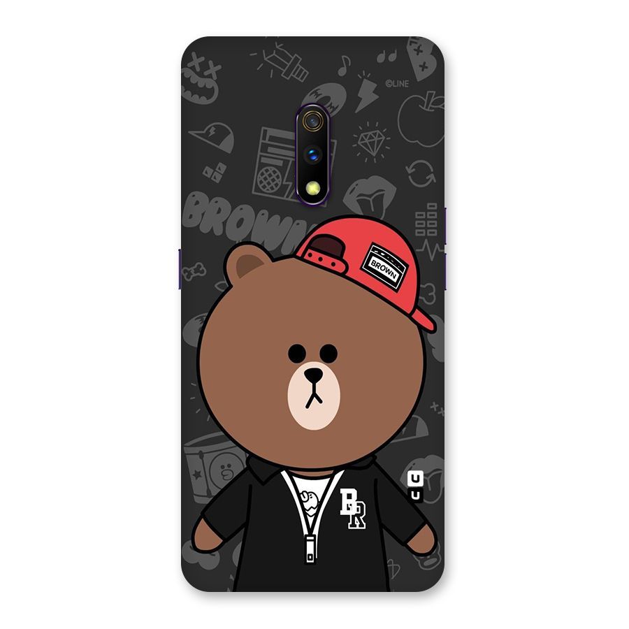 Panda Brown Back Case for Realme X