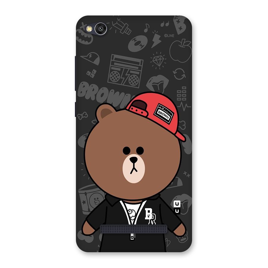 Panda Brown Back Case for Redmi 4A
