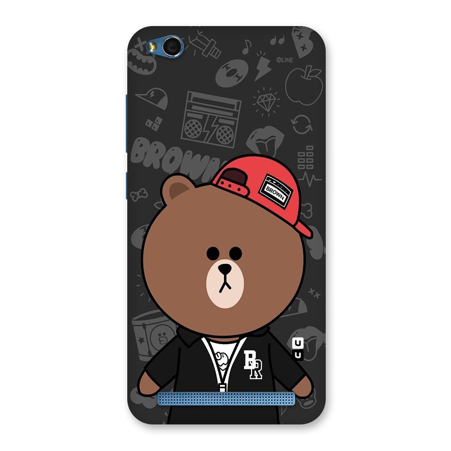Panda Brown Back Case for Redmi 5A