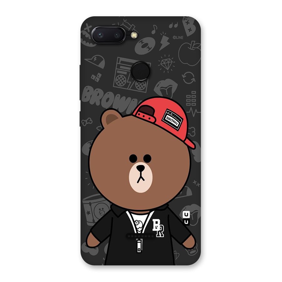 Panda Brown Back Case for Redmi 6