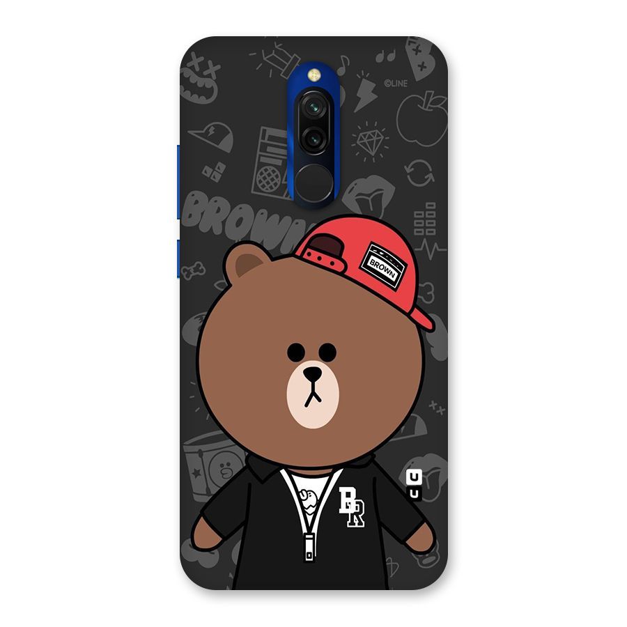 Panda Brown Back Case for Redmi 8