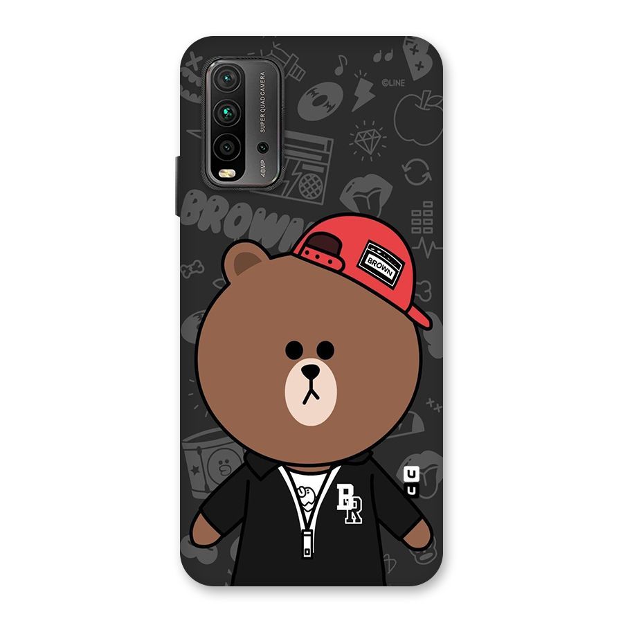 Panda Brown Back Case for Redmi 9 Power