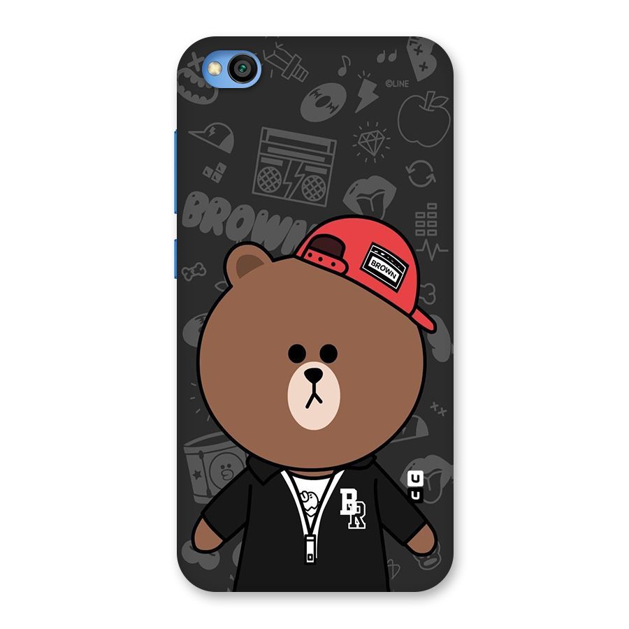 Panda Brown Back Case for Redmi Go
