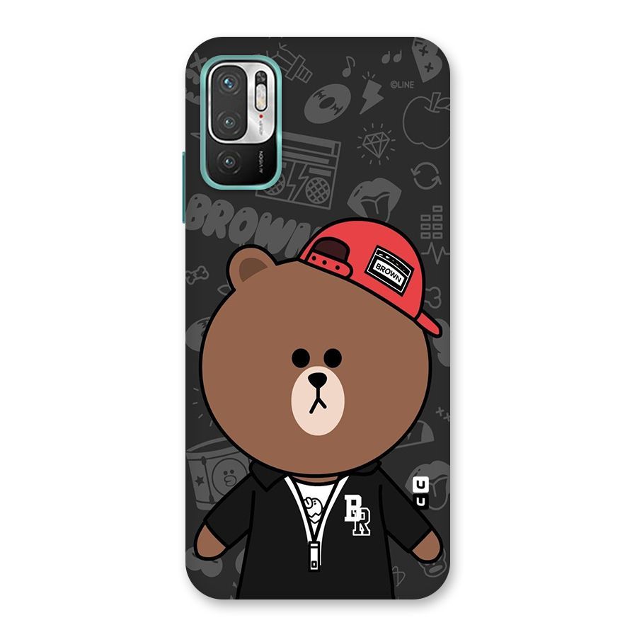 Panda Brown Back Case for Redmi Note 10T 5G