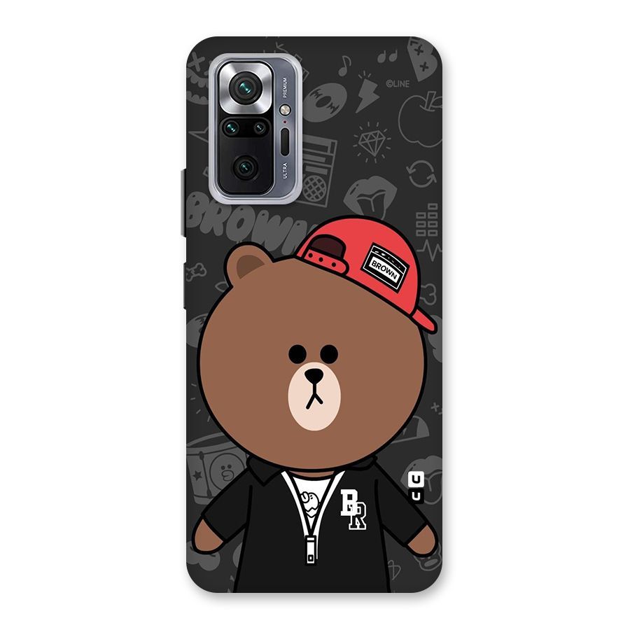 Panda Brown Back Case for Redmi Note 10 Pro Max