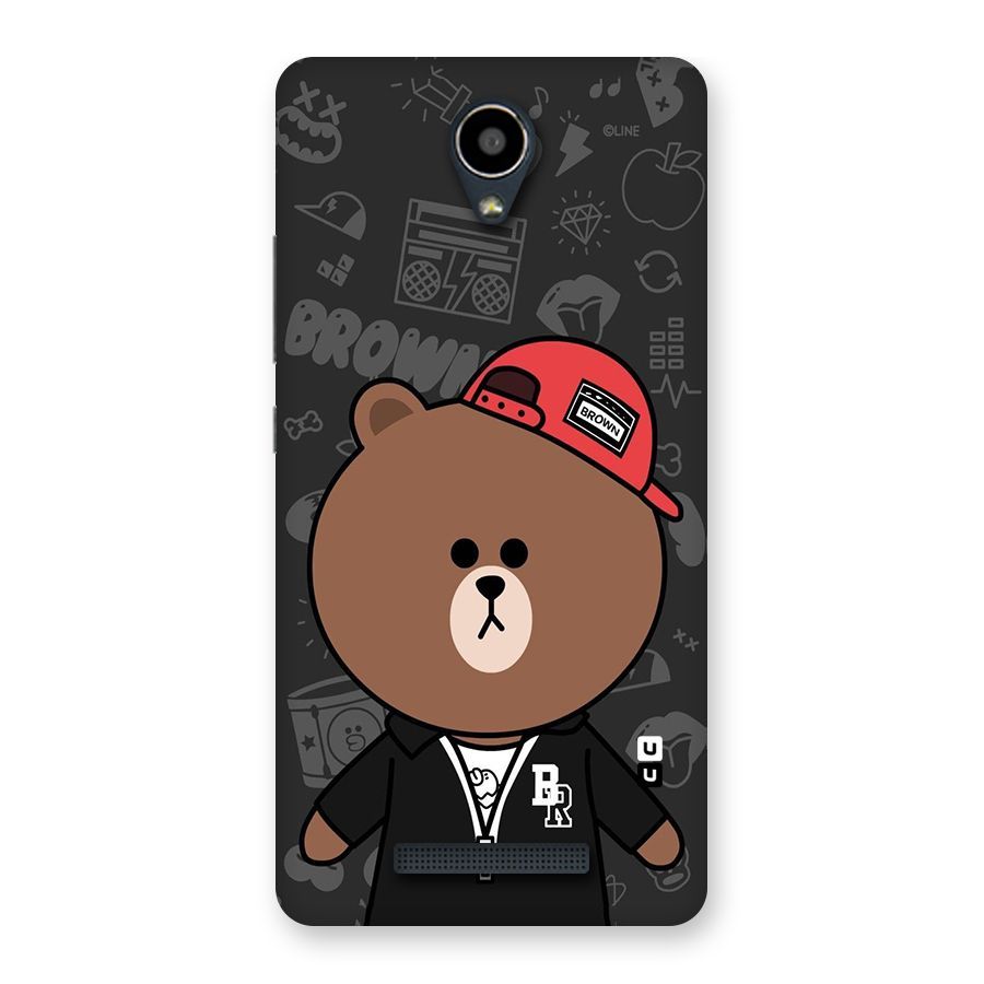 Panda Brown Back Case for Redmi Note 2