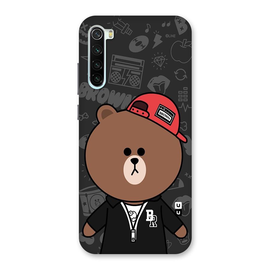 Panda Brown Back Case for Redmi Note 8