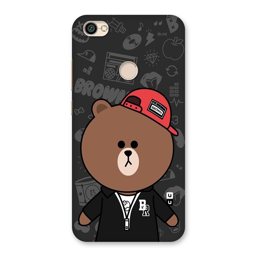 Panda Brown Back Case for Redmi Y1 2017