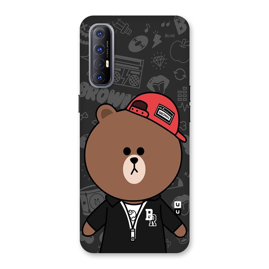 Panda Brown Back Case for Reno3 Pro