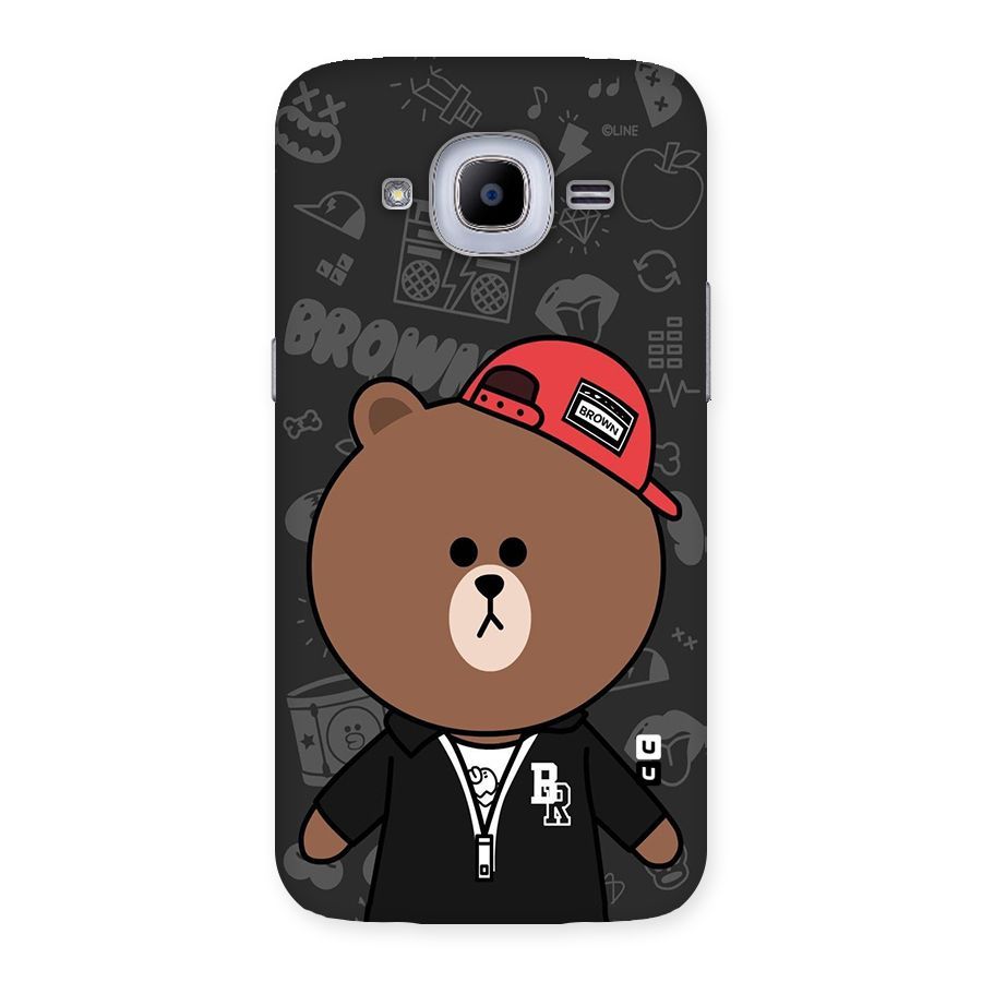 Panda Brown Back Case for Samsung Galaxy J2 Pro